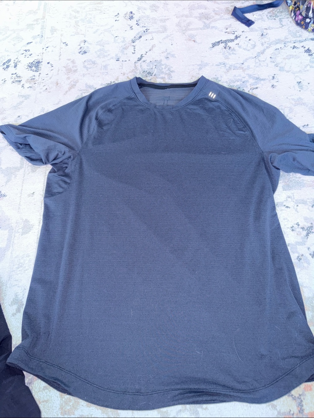 Lululemon men’s Shirt - Navy Blue size large. Tag is gone but it is a large.